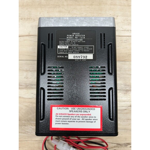 Vtg Kraco 40 Watt Car Stereo Power Booster 12V Model PB-131A NOS Made In Japan - Picture 4 of 16